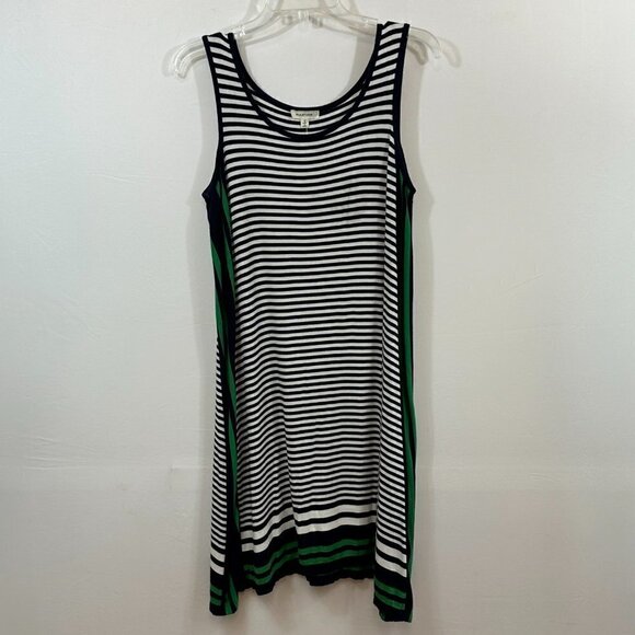 Max Studio Stripe Tank Trapeze Dress, Small - Picture 3 of 10
